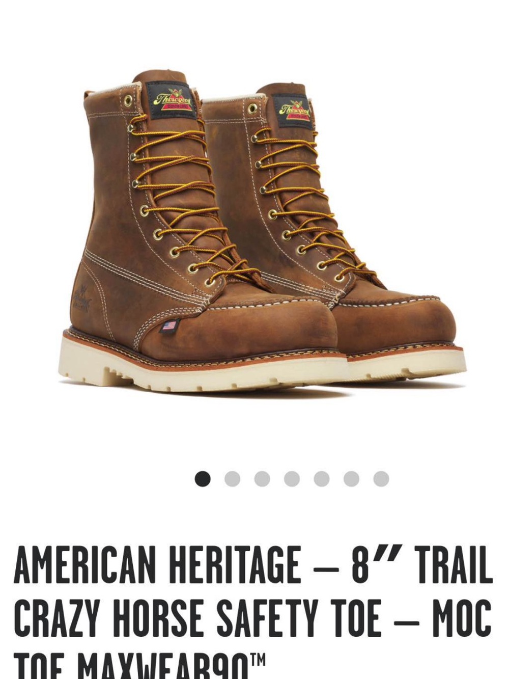 Men’s brown thorogood boots